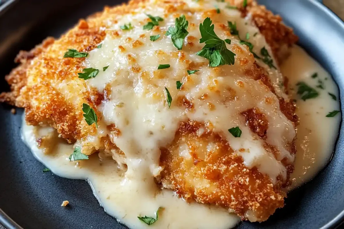 Parmesan Crusted Chicken served with sides at LongHorn Steakhouse.