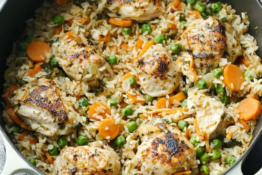 Dutch oven chicken and rice