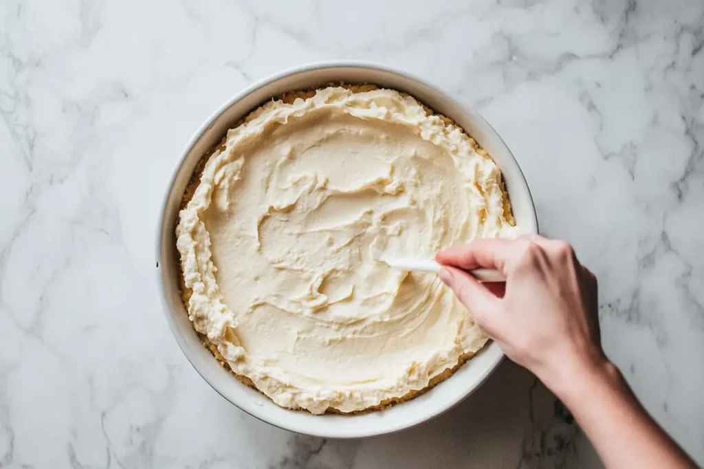 Adding Cream Cheese to Dump Cake