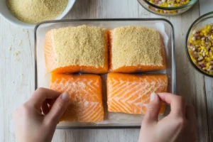 Breading-Salmon-for-Frying