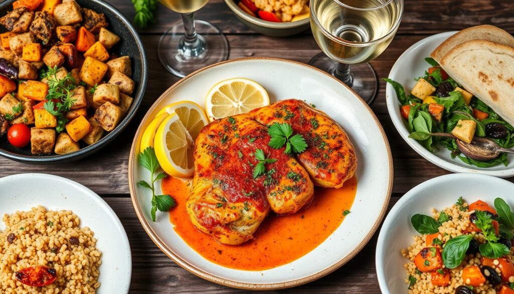 Cava harissa chicken pairing suggestions