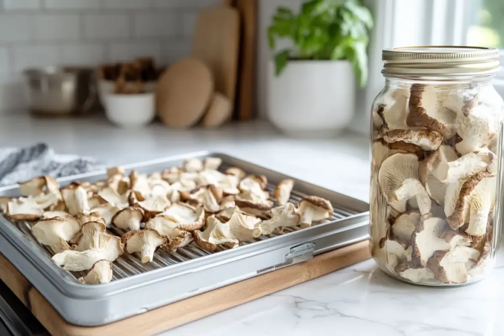 Dehydrating Cauliflower Mushrooms