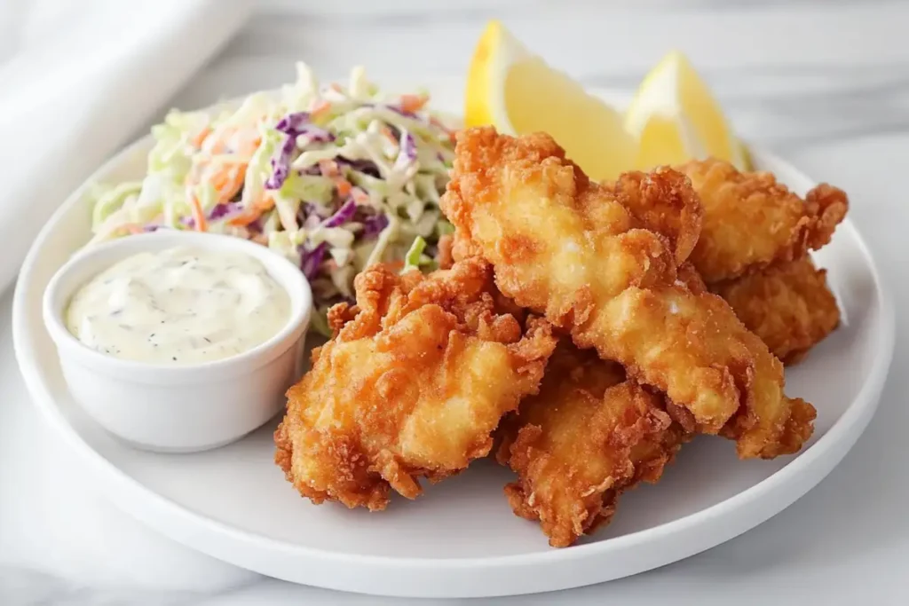 Pairing fried fish with sides