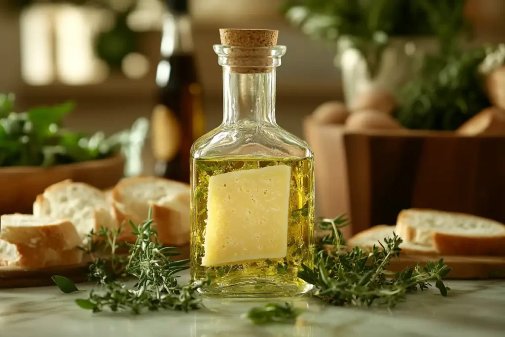 Parmesan rind infused oil