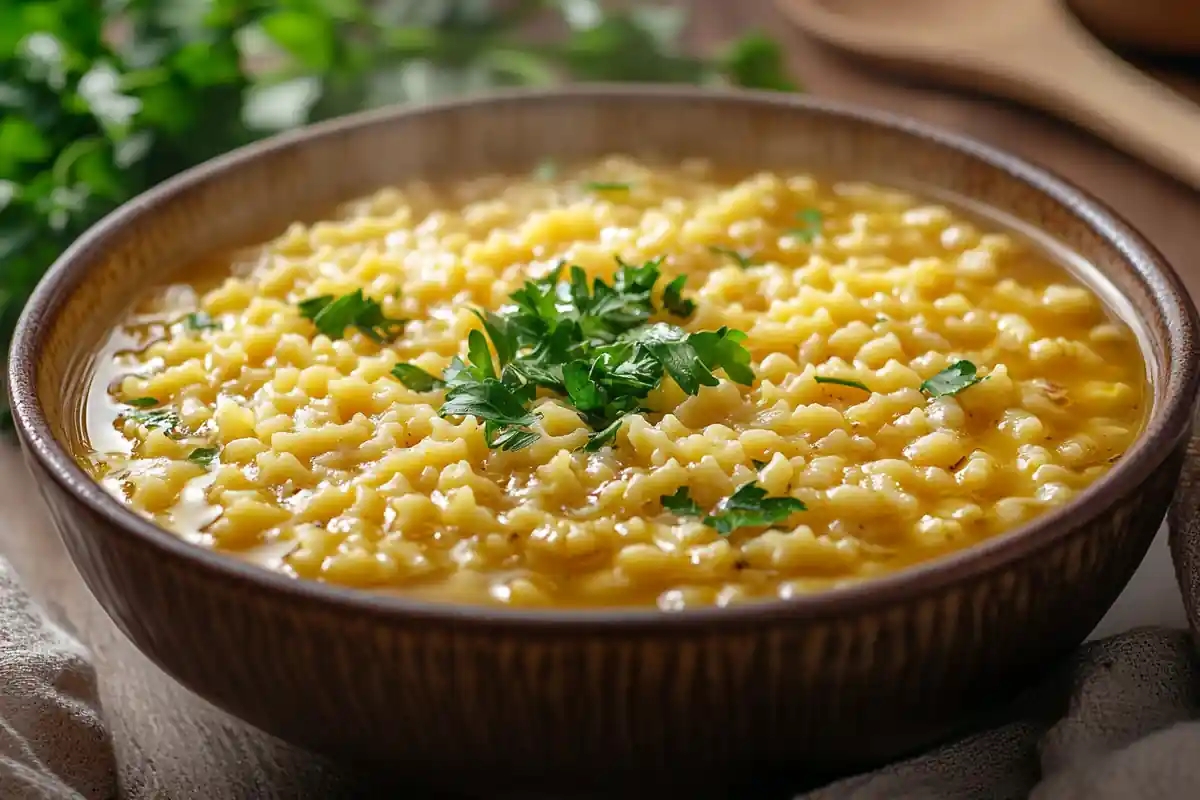 Pastina in broth