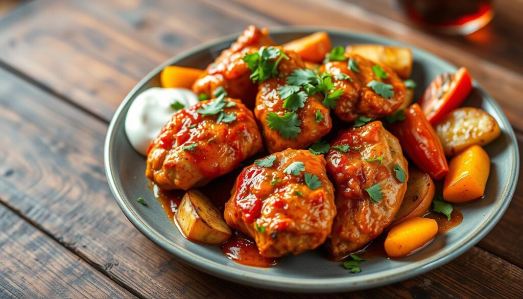 Spicy cava harissa chicken