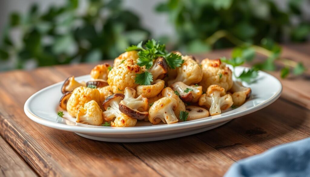 cauliflower mushroom dish