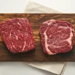 Skirt steak vs flap steak on a wooden board