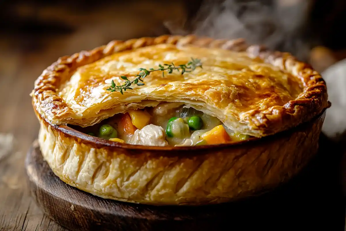 What is the creamy stuff in chicken pot pie